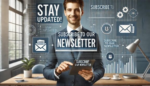An engaging image promoting newsletter subscriptio 16 9