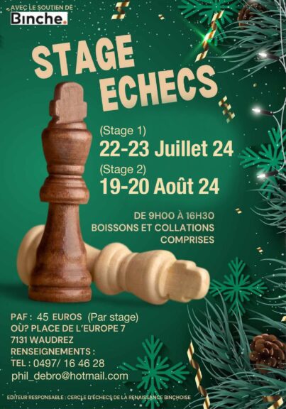 stage echecs